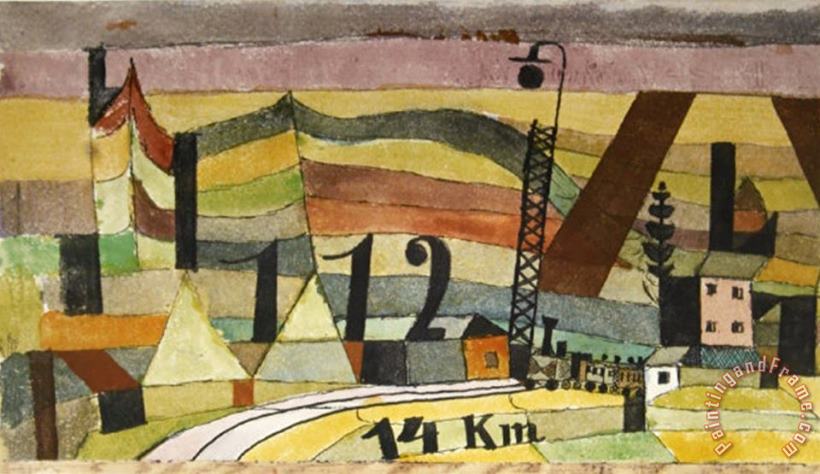 Station L 112 14 Km painting - Paul Klee Station L 112 14 Km Art Print