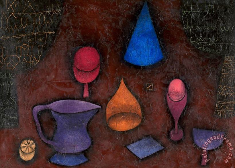 Still Life painting - Paul Klee Still Life Art Print