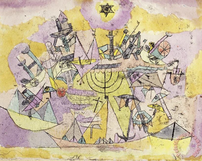 The Unlucky Ships painting - Paul Klee The Unlucky Ships Art Print
