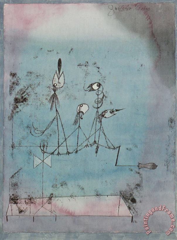Paul Klee Twittering Machine 1922 Art Painting