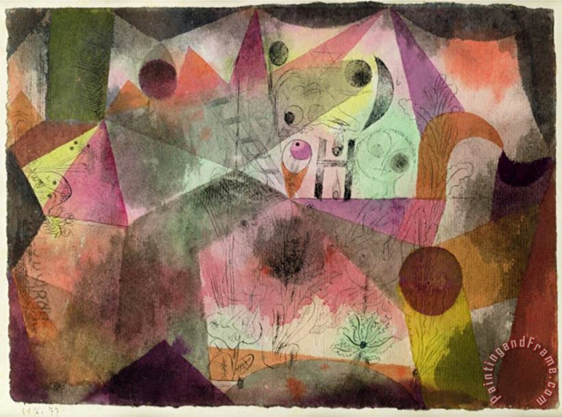 Paul Klee With The H 1916 Art Painting