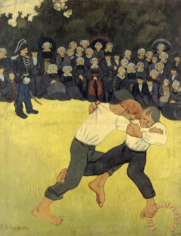 Paul Serusier Breton Wrestling Art Painting