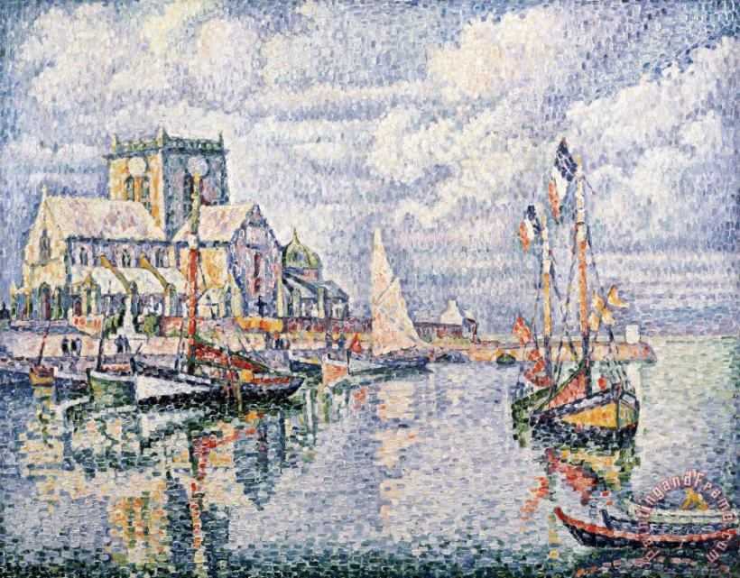 Paul Signac Le Port De Barfleur Art Painting