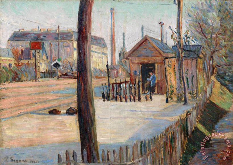 Railway Junction Near Bois Colombes painting - Paul Signac Railway Junction Near Bois Colombes Art Print