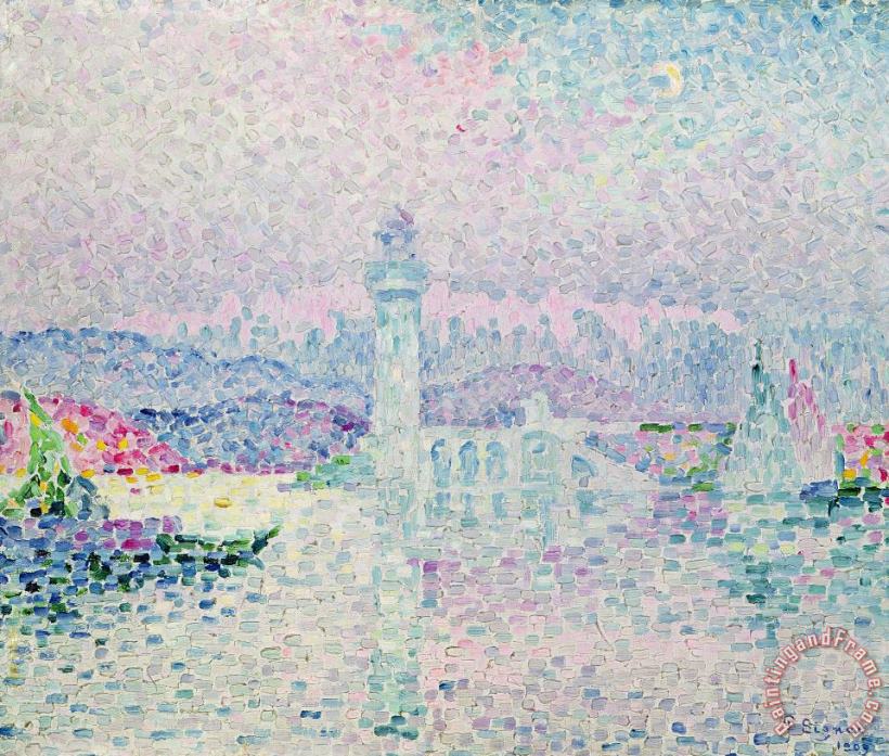 The Lighthouse at Antibes painting - Paul Signac The Lighthouse at Antibes Art Print