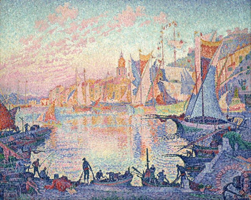 Paul Signac The Port of Saint Tropez Art Print