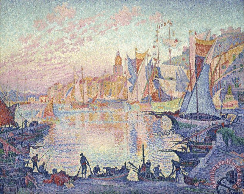The Port of Saint Tropez painting - Paul Signac The Port of Saint Tropez Art Print