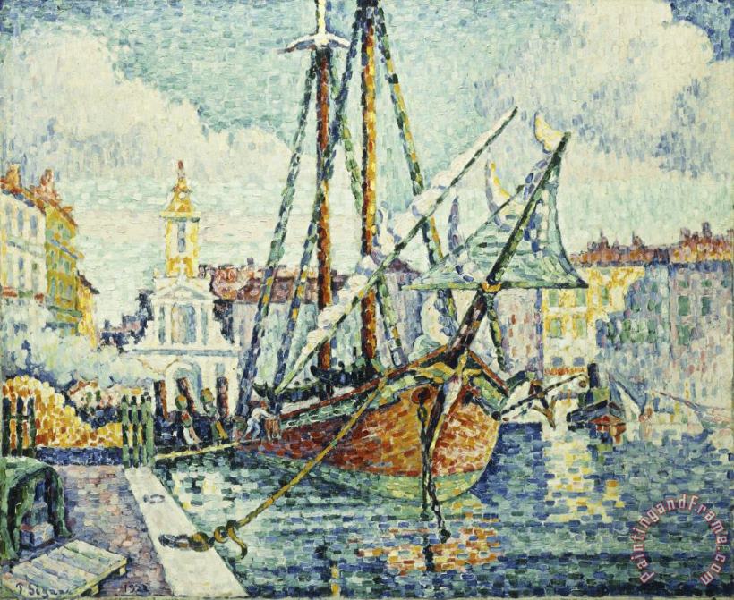 Paul Signac The Port of St. Tropez Art Print
