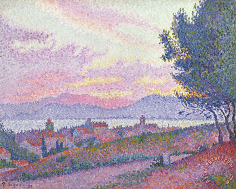 View Of Saint Tropez painting - Paul Signac View Of Saint Tropez Art Print