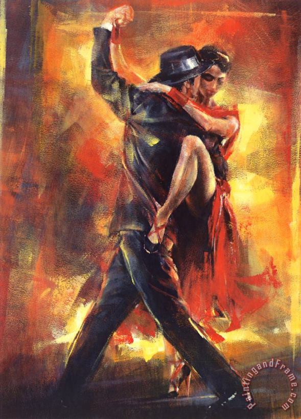 Tango Argentino painting - Pedro Alvarez Tango Argentino Art Print