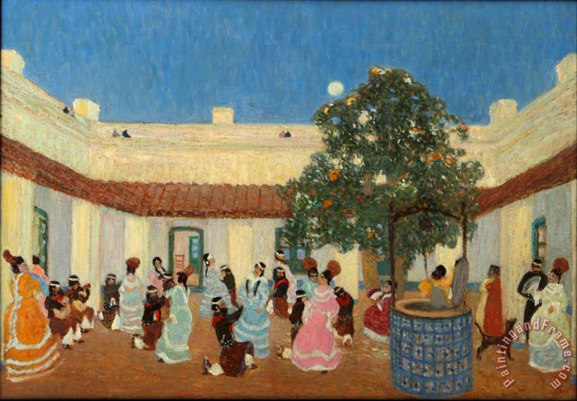 Pedro Figari Patio Art Painting