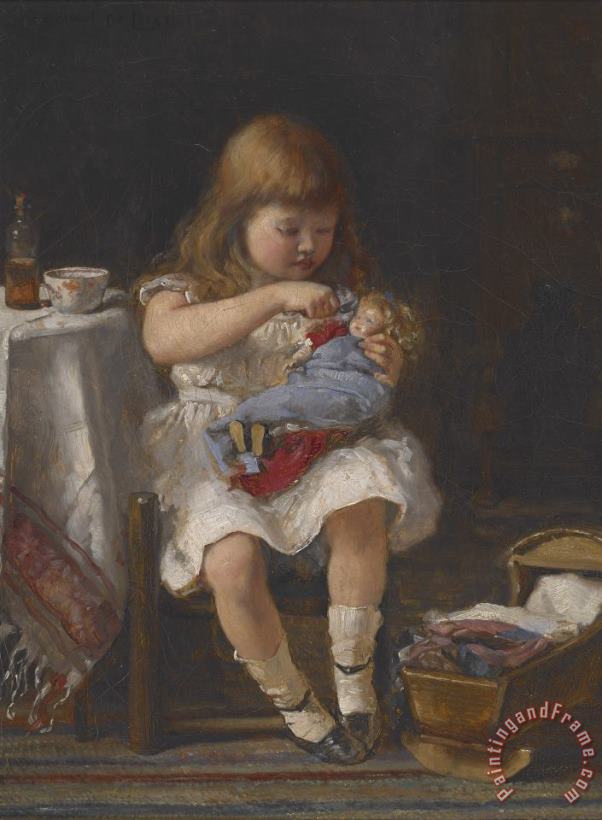 Percival de Luce An Anxious Mother Art Painting