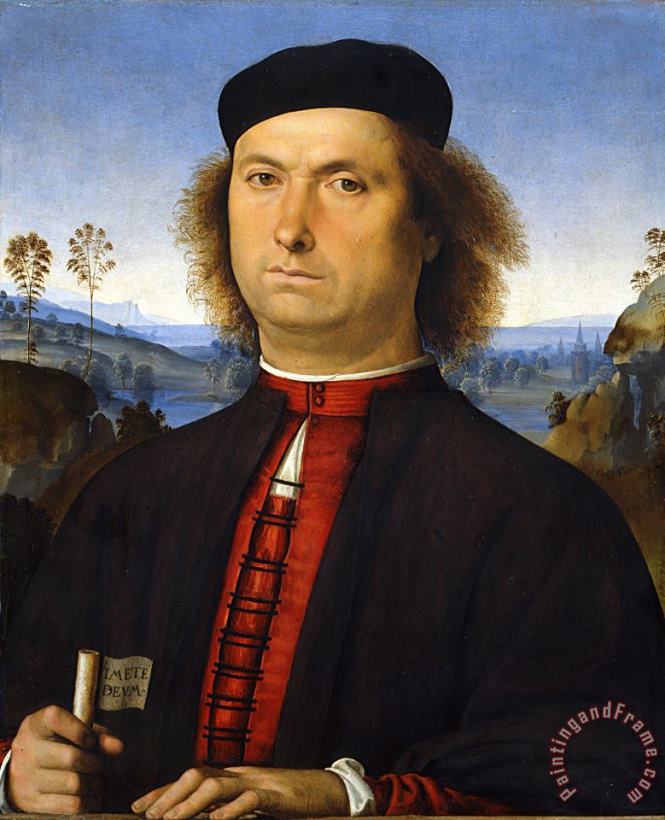 Portrait of Francesco Delle Opere painting - Perugino Portrait of Francesco Delle Opere Art Print