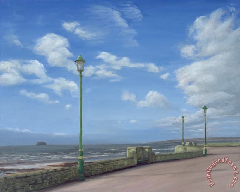 The Promenade At Weston-super-mare painting - Peter Breeden The Promenade At Weston-super-mare Art Print