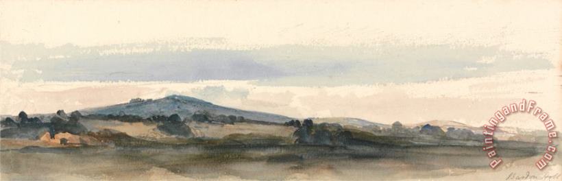 Peter de Wint Bardon Hill, Charnwood Forest, Leicestershire Art Painting