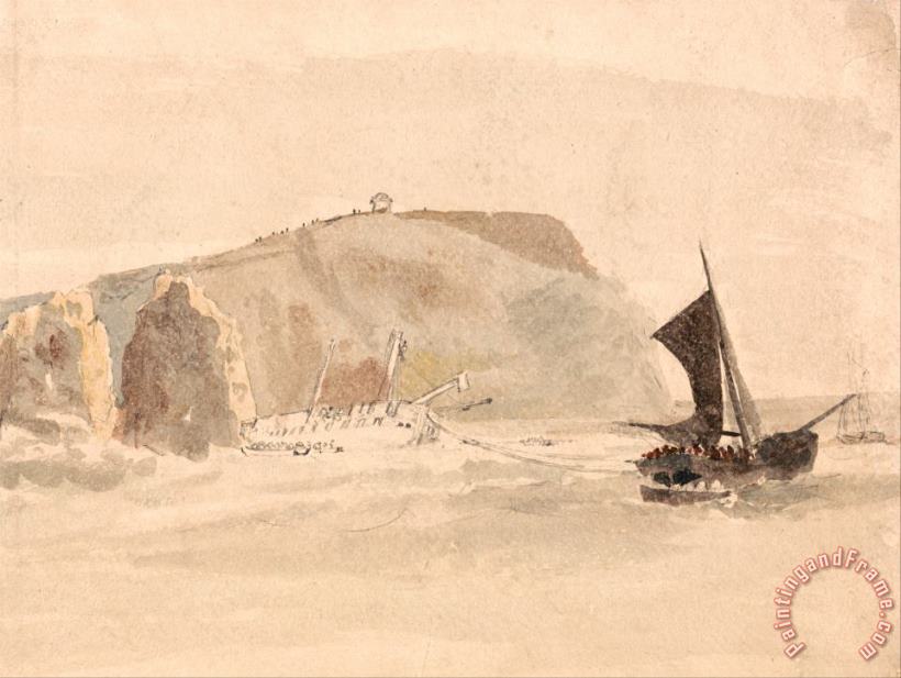 Peter de Wint Shipwreck Off The Needles, Isle of Wight Art Print