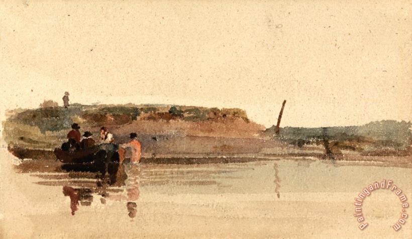 Peter de Wint The Ferry Art Painting