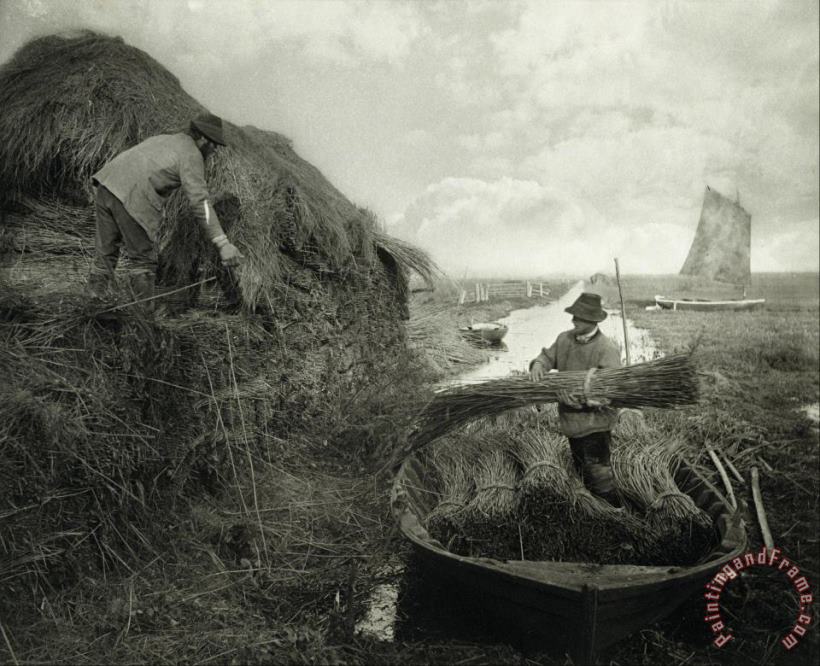 Peter Henry Emerson Ricking The Reed Art Print