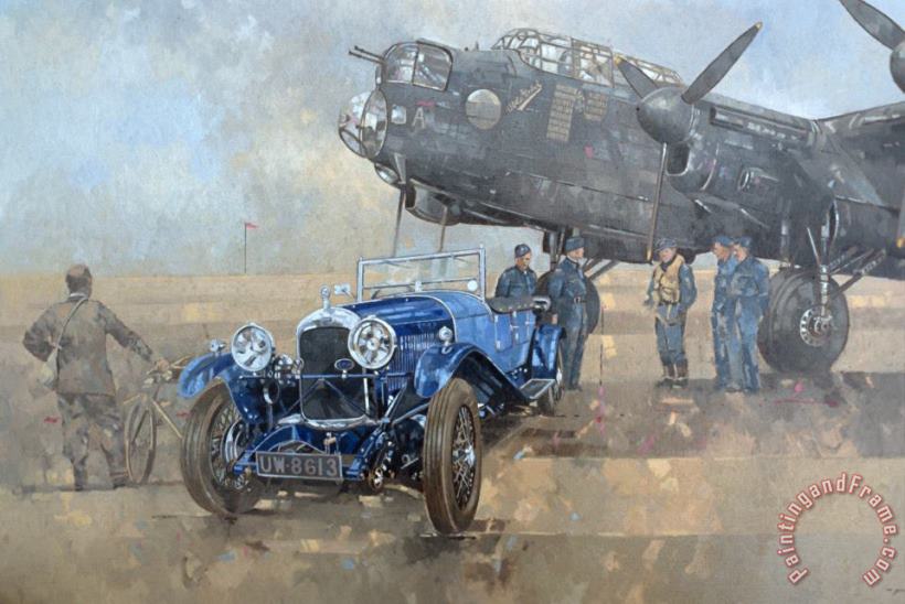 Peter Miller Able Mable and the Blue Lagonda Art Painting