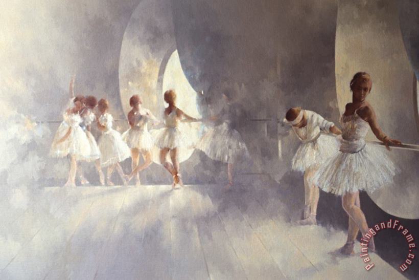 Ballet Studio painting - Peter Miller Ballet Studio Art Print
