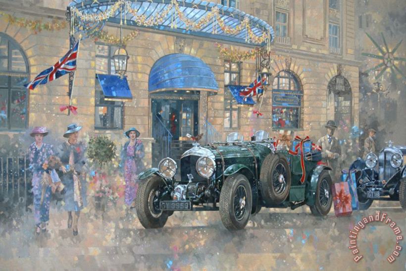 Christmas At The Ritz painting - Peter Miller Christmas At The Ritz Art Print
