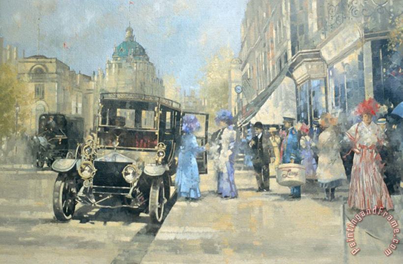 Shopping in Style painting - Peter Miller Shopping in Style Art Print