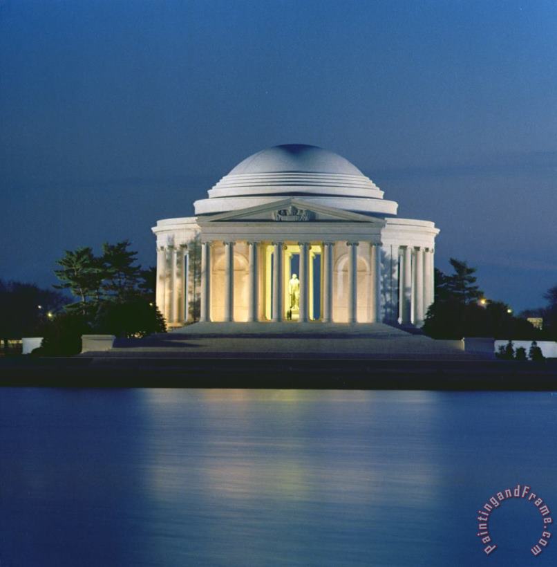 The Jefferson Memorial painting - Peter Newark American Pictures The Jefferson Memorial Art Print