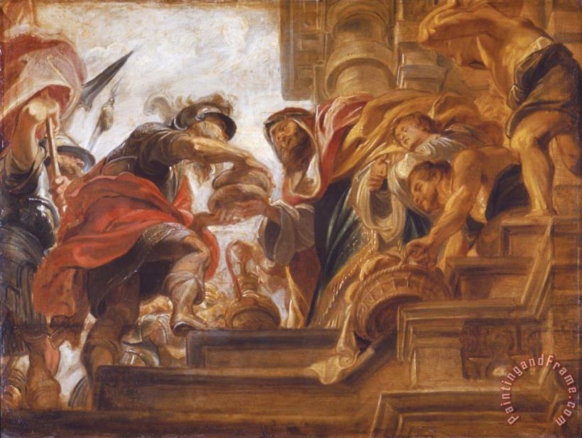Peter Paul Rubens Abraham And Melchizedek Art Print