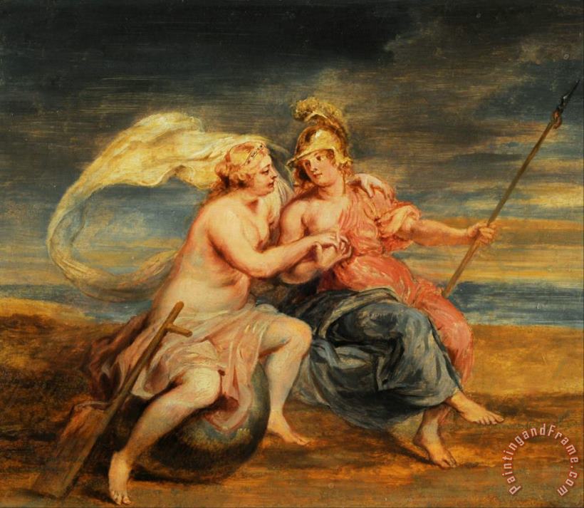 Alegoria De La Fortuna Y La Virtud painting - Peter Paul Rubens Alegoria De La Fortuna Y La Virtud Art Print