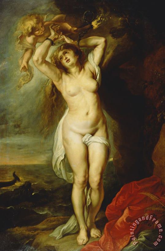 Andromeda painting - Peter Paul Rubens Andromeda Art Print