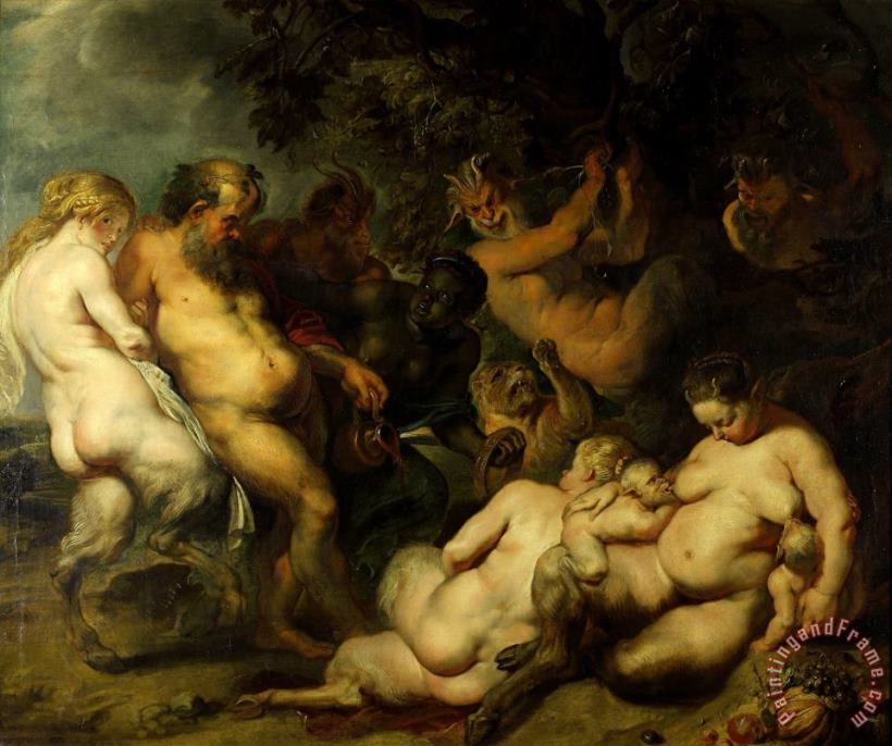 Bacchanalia painting - Peter Paul Rubens Bacchanalia Art Print
