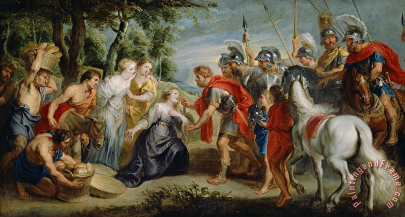 Peter Paul Rubens David Meeting Abigail Art Print