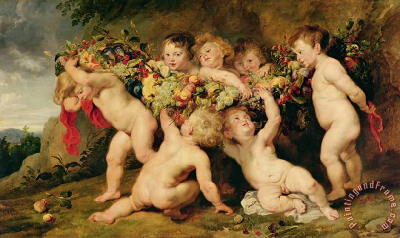 Peter Paul Rubens Garland of Fruit Art Painting
