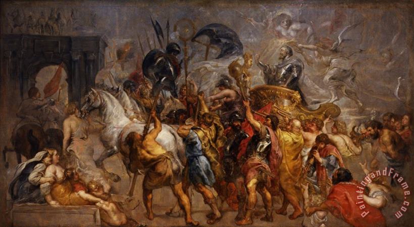 Peter Paul Rubens Ingresso Trionfale Di Enrico IV a Parigi Art Painting