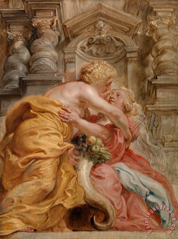 Peter Paul Rubens Peace Embracing Plenty Art Painting