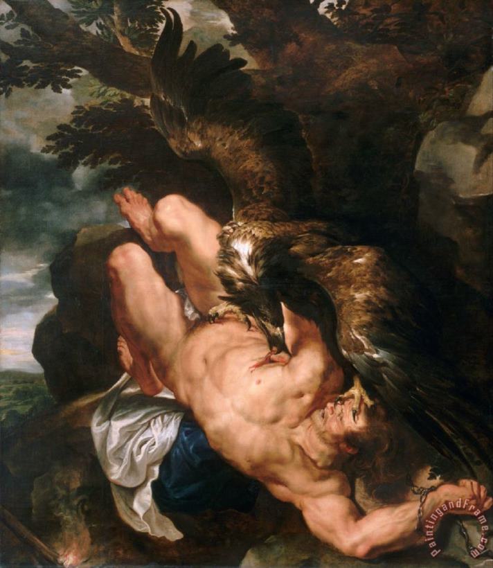 Prometheus Bound painting - Peter Paul Rubens Prometheus Bound Art Print