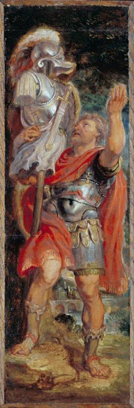 Peter Paul Rubens Romulus Setting Up a Trophy Art Painting