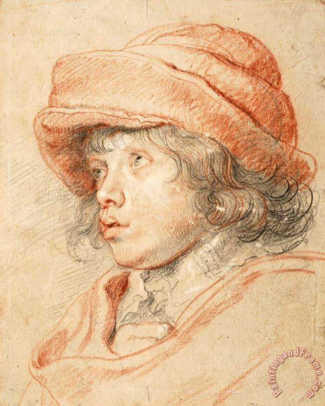 Peter Paul Rubens Rubens's Son Nicolaas Wearing a Red Felt Cap, 1625 1627 Art Painting