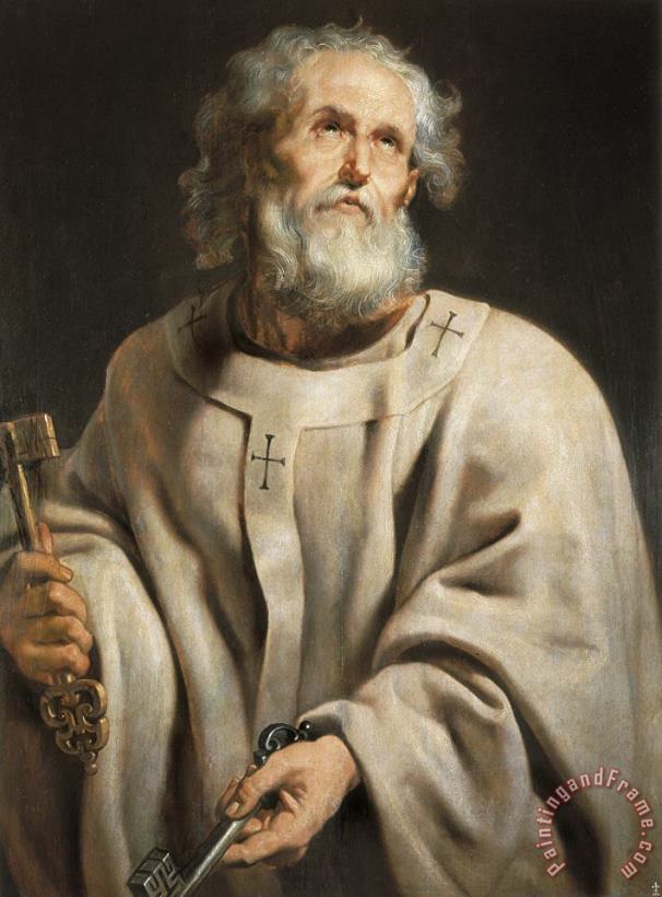 Saint Peter painting - Peter Paul Rubens Saint Peter Art Print