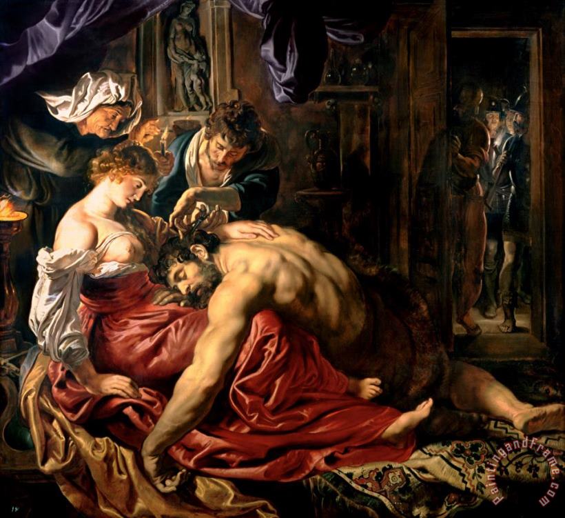Samson and Delilah painting - Peter Paul Rubens Samson and Delilah Art Print