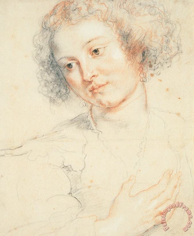 Peter Paul Rubens Study Of The Head Of St. Apollonia Art Print
