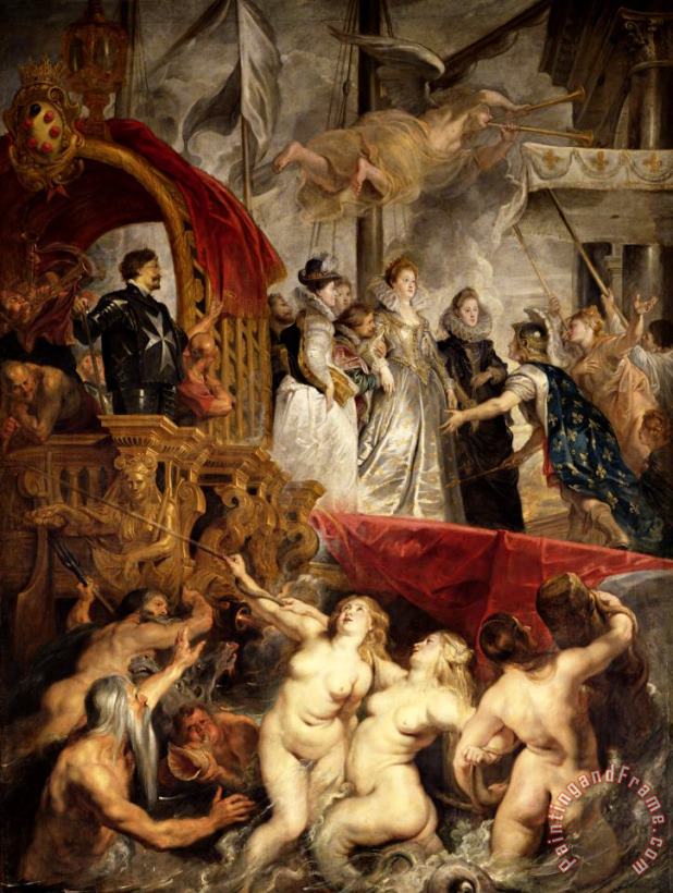 The Arrival of Marie De Medici in Marseilles, 3rd November 1600 painting - Peter Paul Rubens The Arrival of Marie De Medici in Marseilles, 3rd November 1600 Art Print