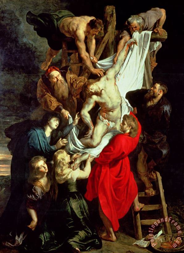 The Descent from the Cross painting - Peter Paul Rubens The Descent from the Cross Art Print