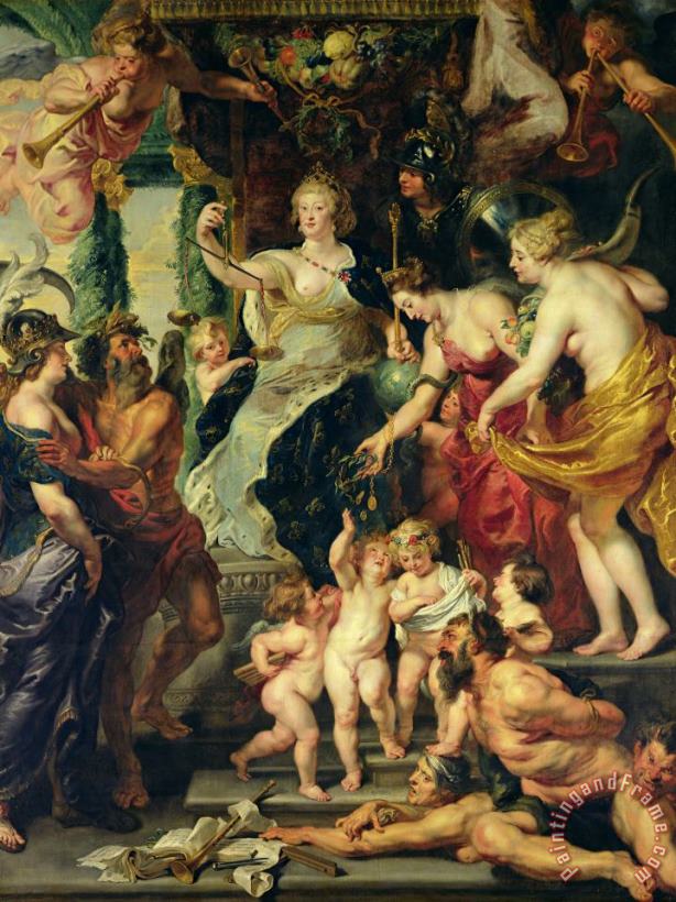 The Felicity of The Regency painting - Peter Paul Rubens The Felicity of The Regency Art Print