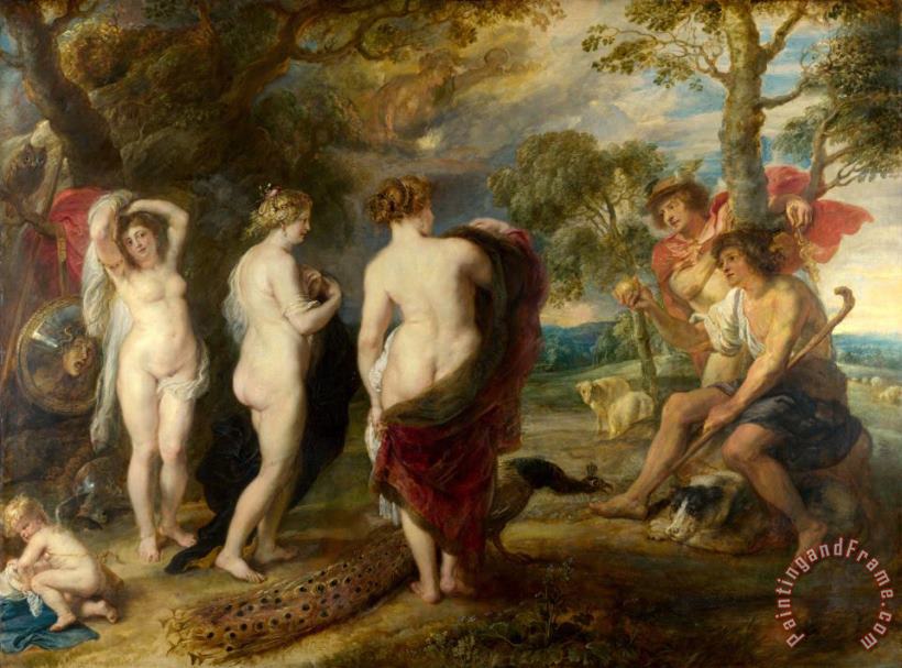 The Judgement of Paris painting - Peter Paul Rubens The Judgement of Paris Art Print