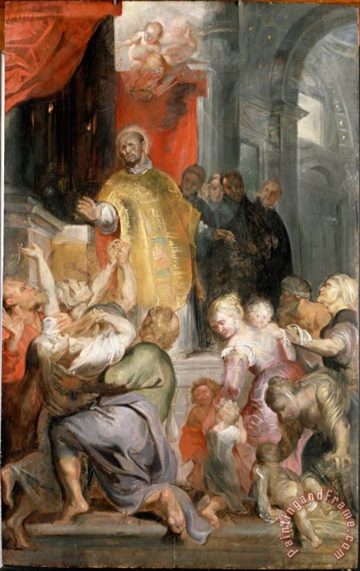 Peter Paul Rubens The Miracles of Saint Ignatius of Loyola Art Painting