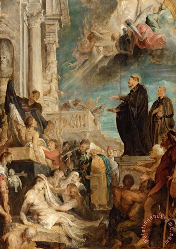 The Miracles of St. Francis Xavier, Modello painting - Peter Paul Rubens The Miracles of St. Francis Xavier, Modello Art Print