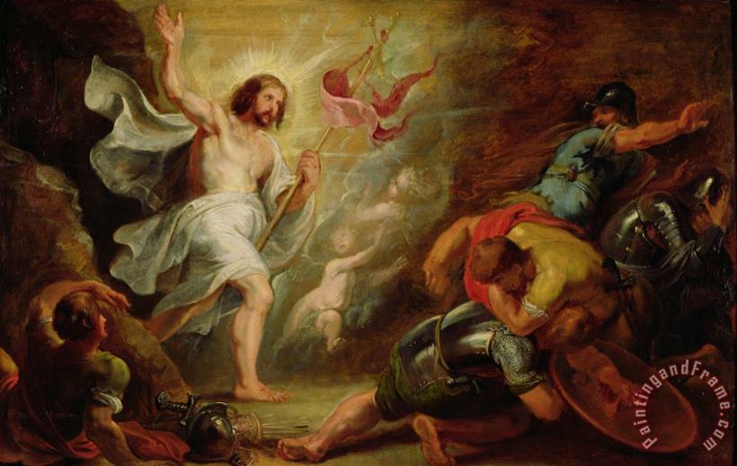 The Resurrection of Christ painting - Peter Paul Rubens The Resurrection of Christ Art Print