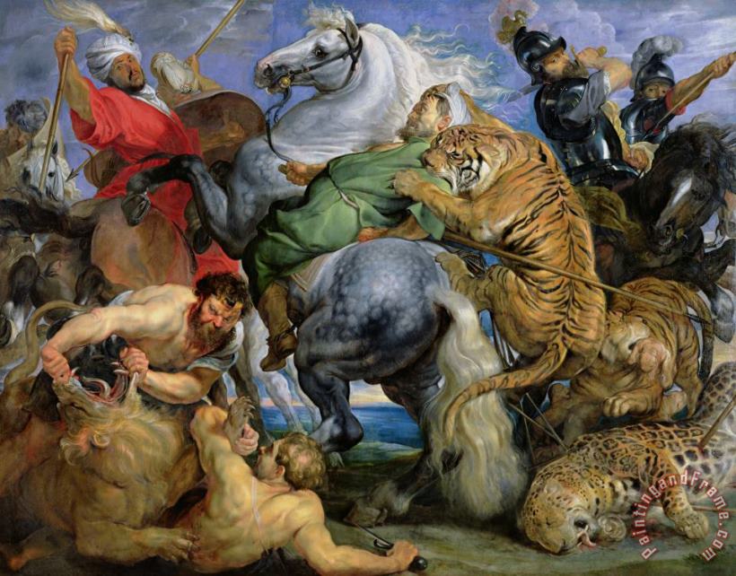 The Tiger Hunt painting - Peter Paul Rubens The Tiger Hunt Art Print