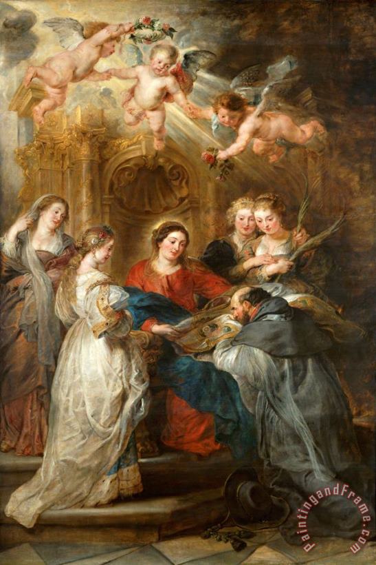 Peter Paul Rubens The Triptych of St. Ildefonso Art Print